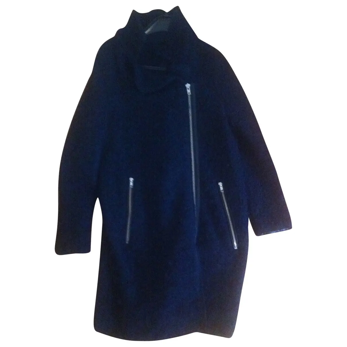 Blue Wool Coat Zara