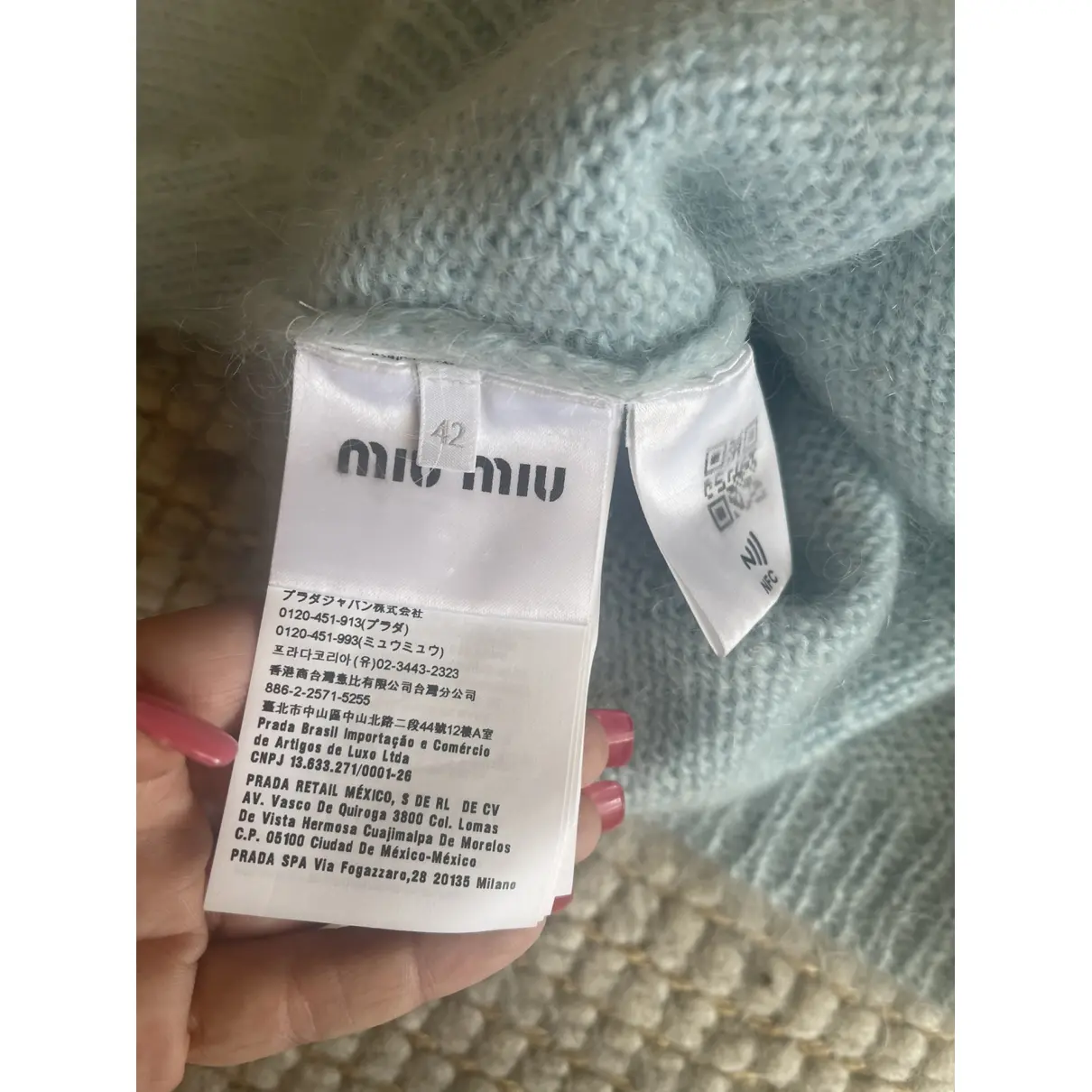 Wool knitwear Miu Miu