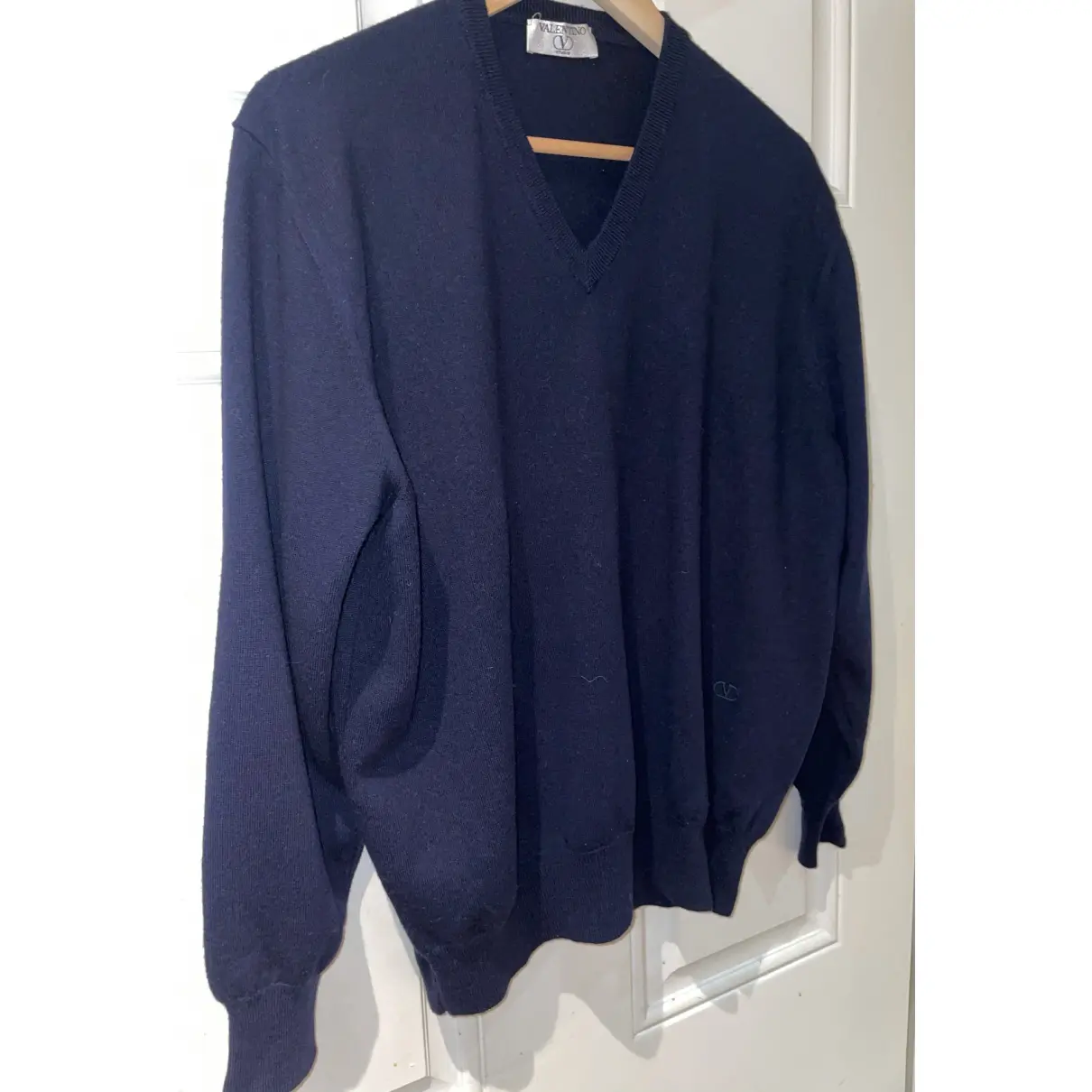 Buy Valentino Garavani VLTN wool sweatshirt online - Vintage