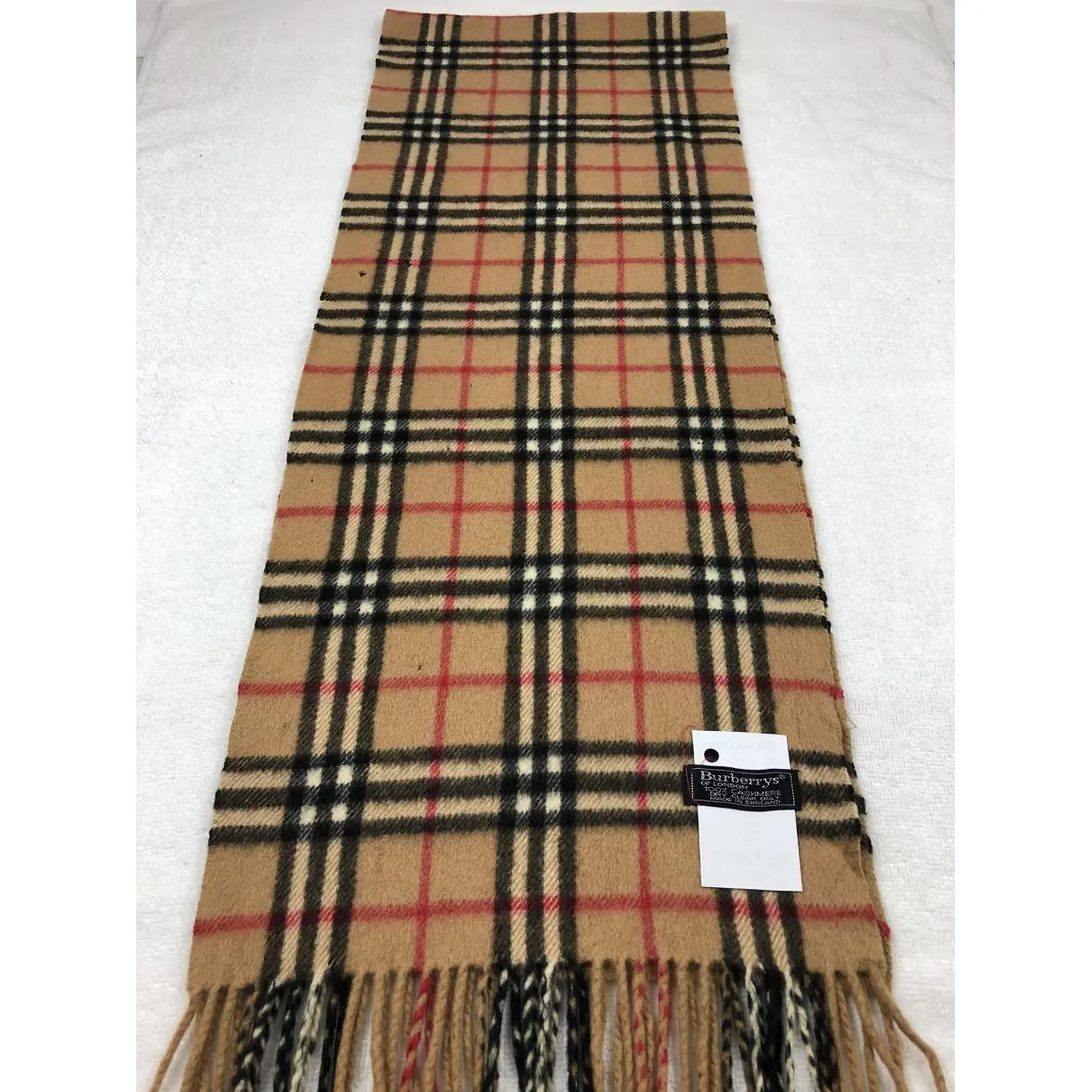 Burberry Cashmere scarf & pocket square for sale - Vintage