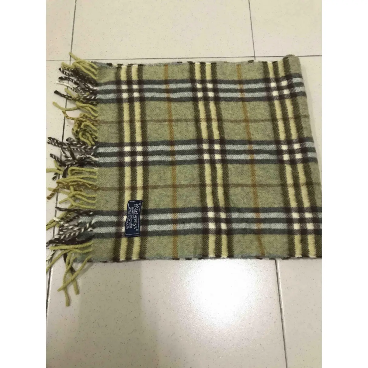 Cashmere scarf & pocket square Burberry - Vintage