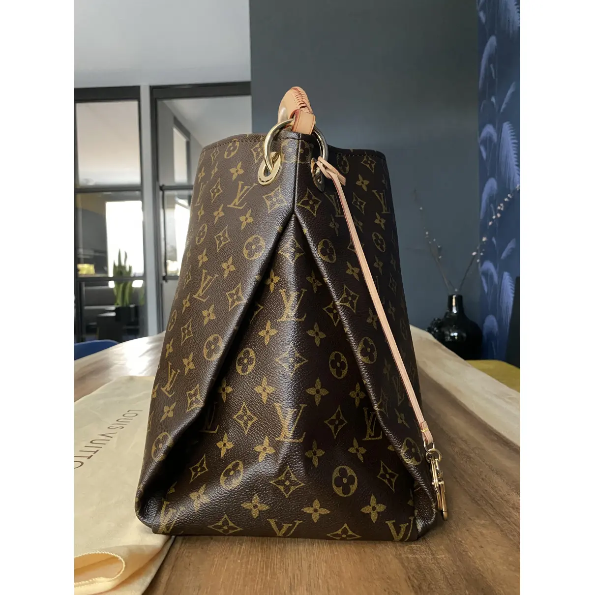Artsy cloth handbag Louis Vuitton