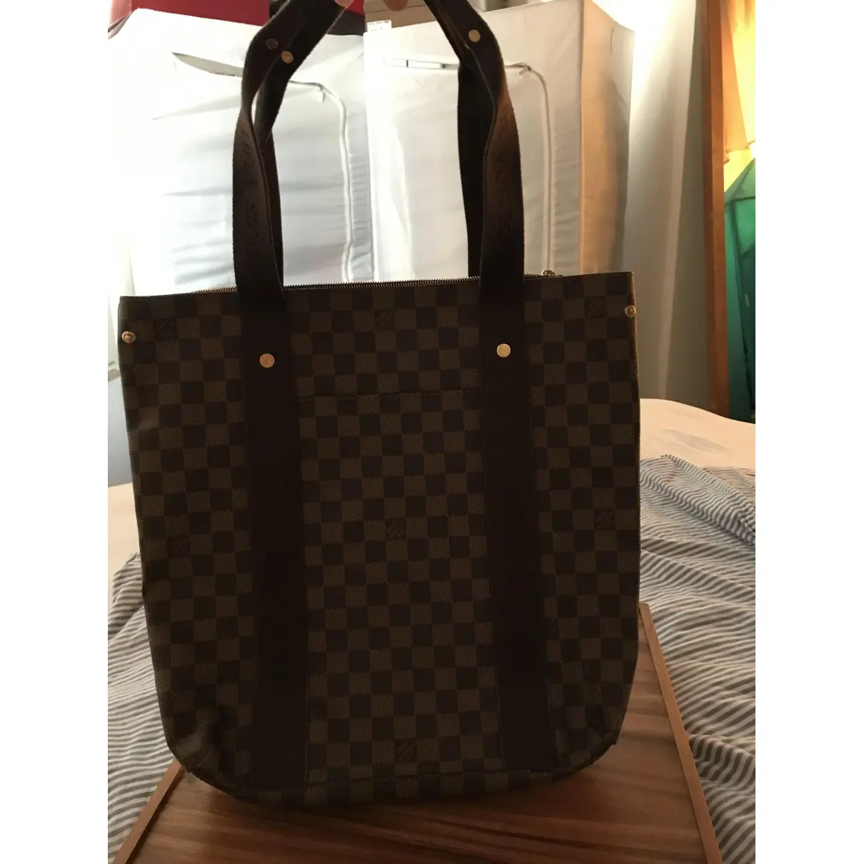 Beaubourg cloth handbag Louis Vuitton