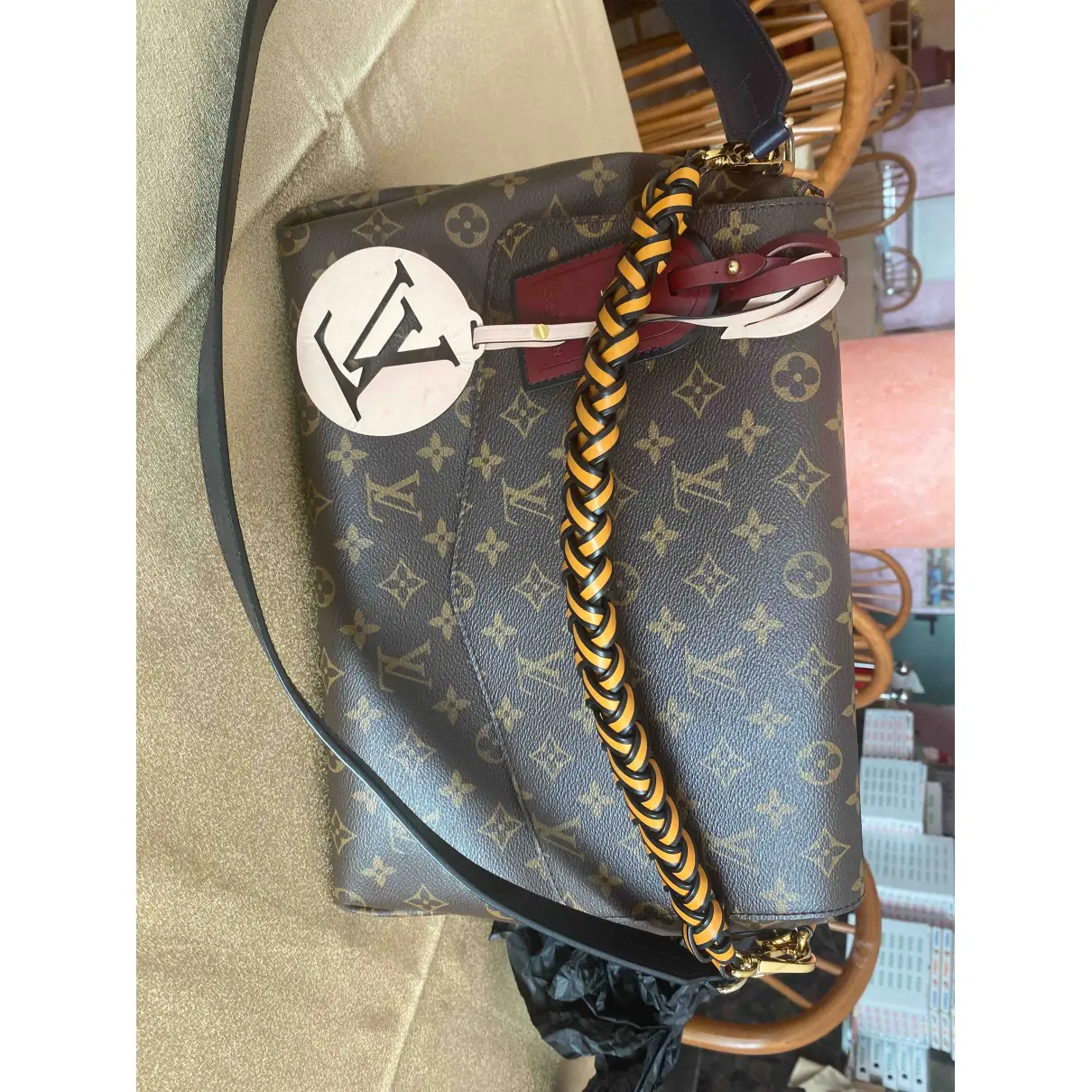 Beaubourg cloth handbag Louis Vuitton