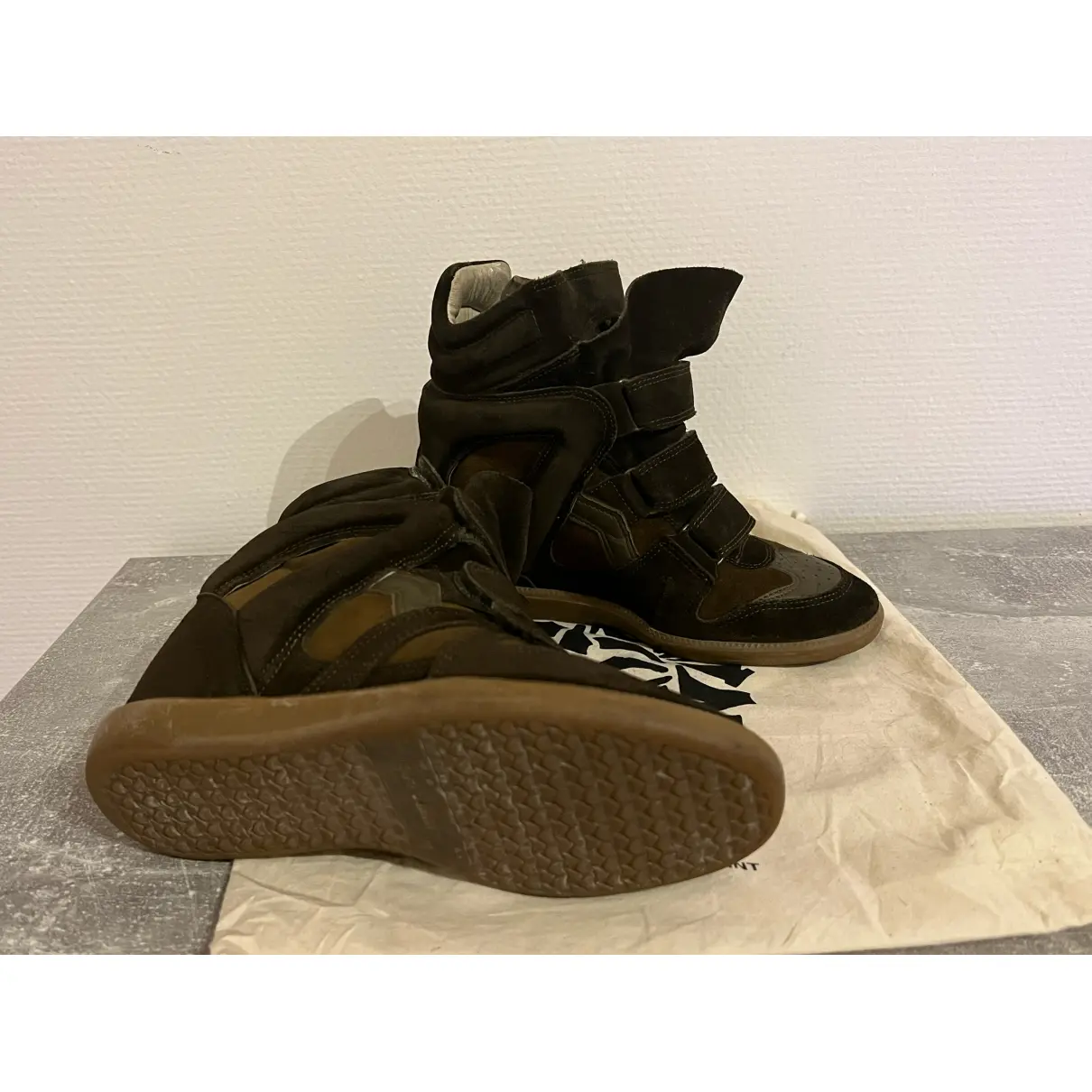 Buy Isabel Marant Beckett cloth trainers online