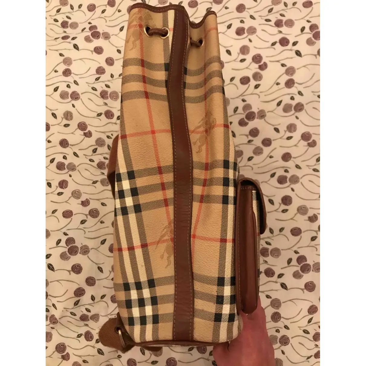Cloth backpack Burberry - Vintage