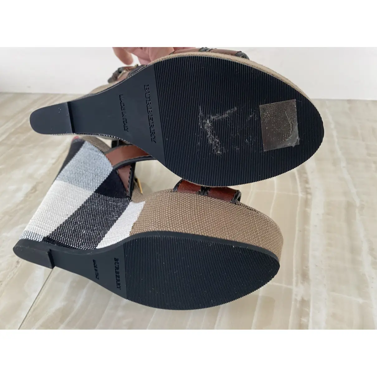 Cloth sandals Burberry