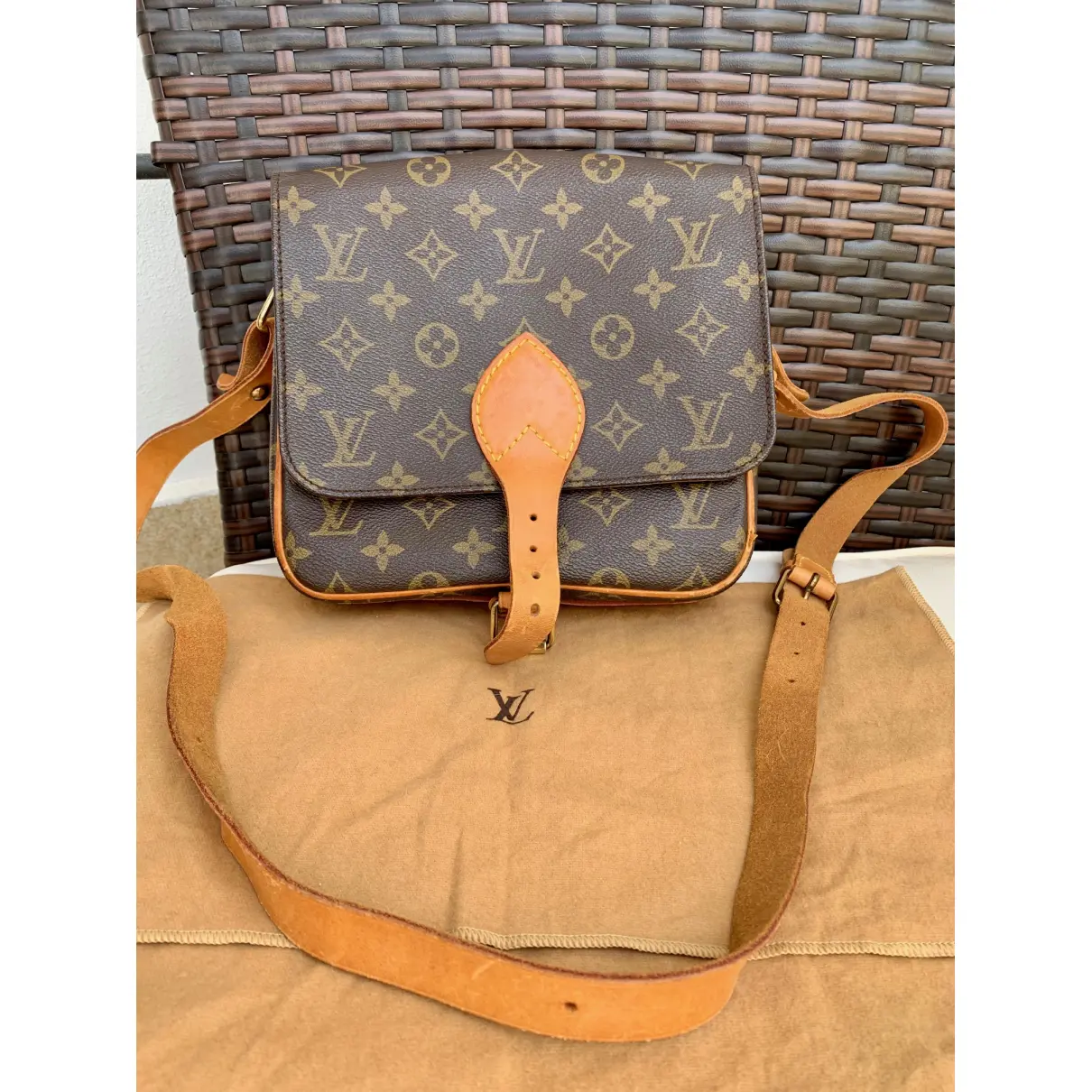 Cartouchière cloth handbag Louis Vuitton