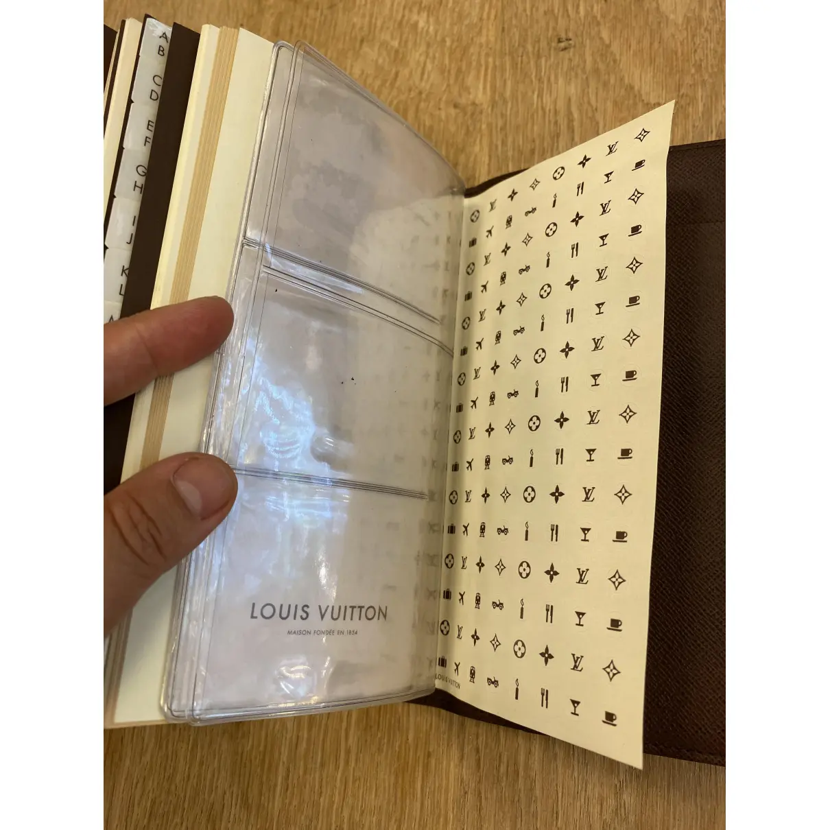 Couverture d'agenda MM cloth diary Louis Vuitton