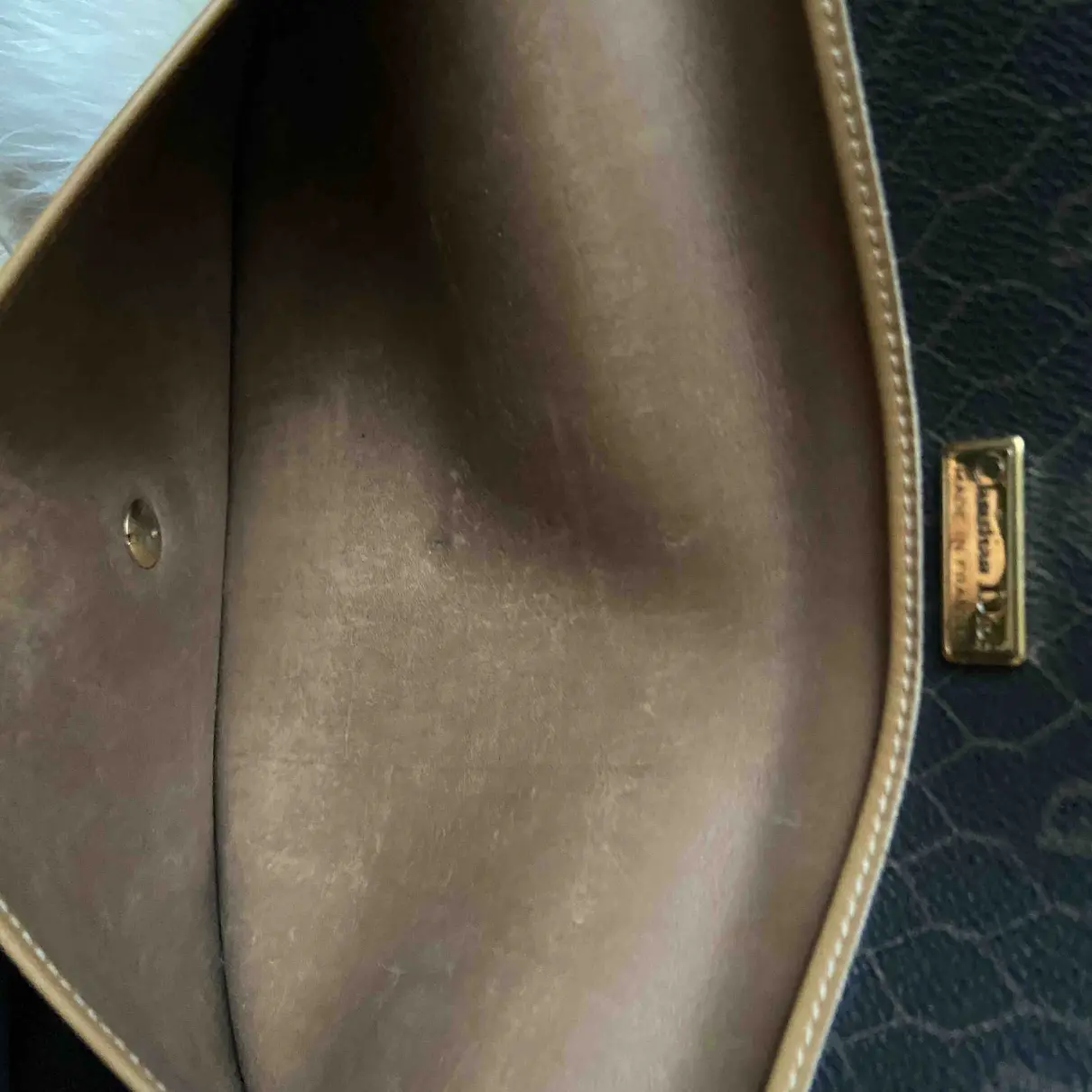 Cloth clutch bag Dior - Vintage