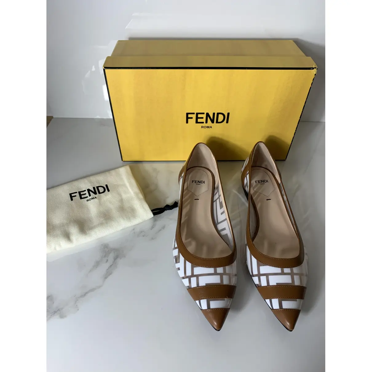 Buy Fendi Cloth ballet flats online