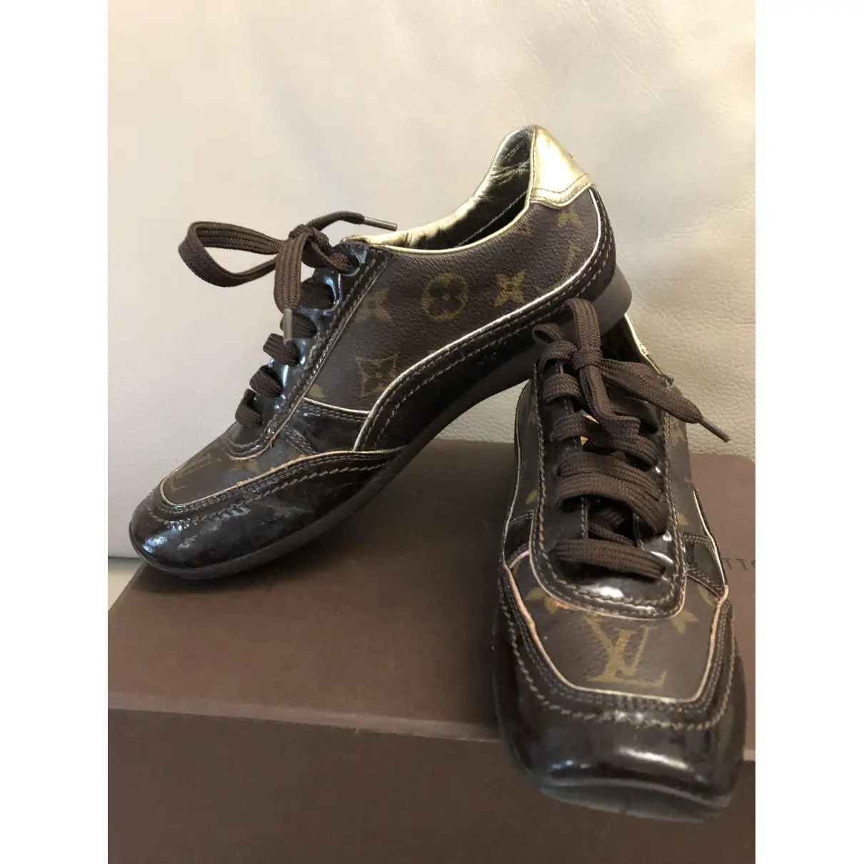 Louis Vuitton FrontRow cloth trainers for sale