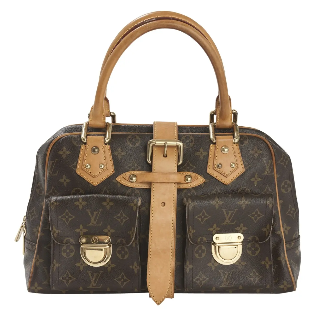 Brown Cloth Handbag Louis Vuitton