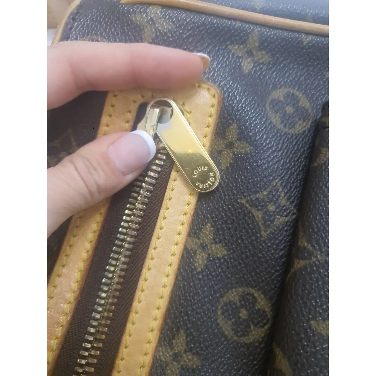 Hudson cloth handbag Louis Vuitton