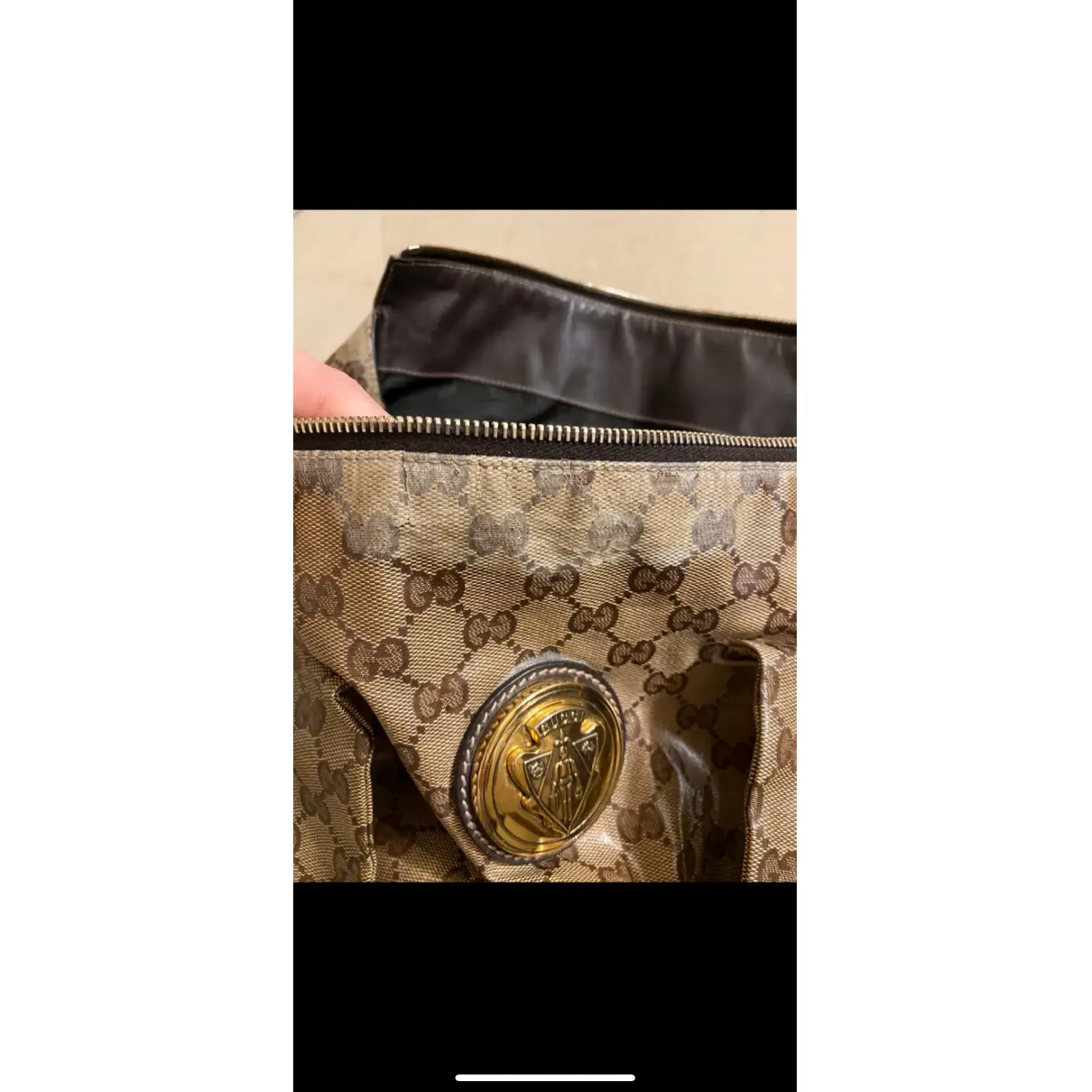 Hysteria cloth handbag Gucci - Vintage