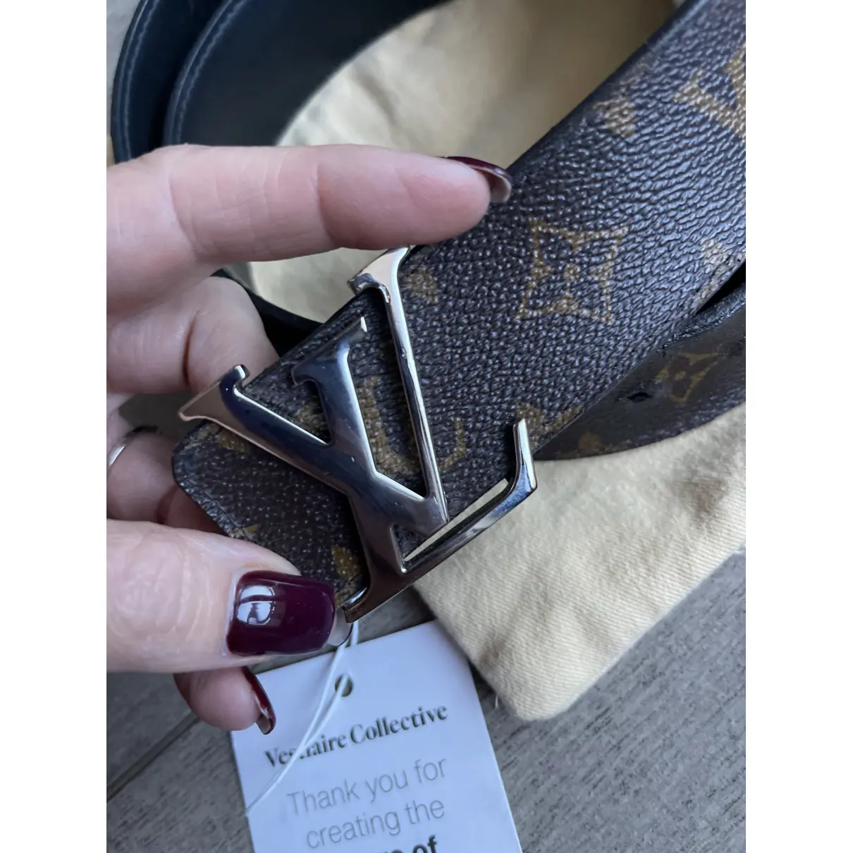 Initiales cloth belt Louis Vuitton