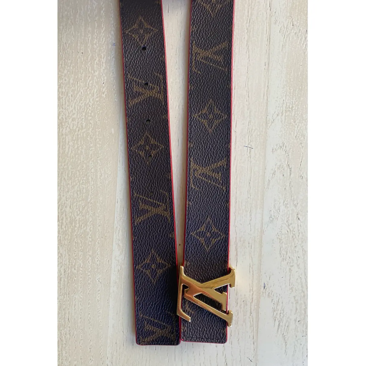Buy Louis Vuitton Initiales cloth belt online