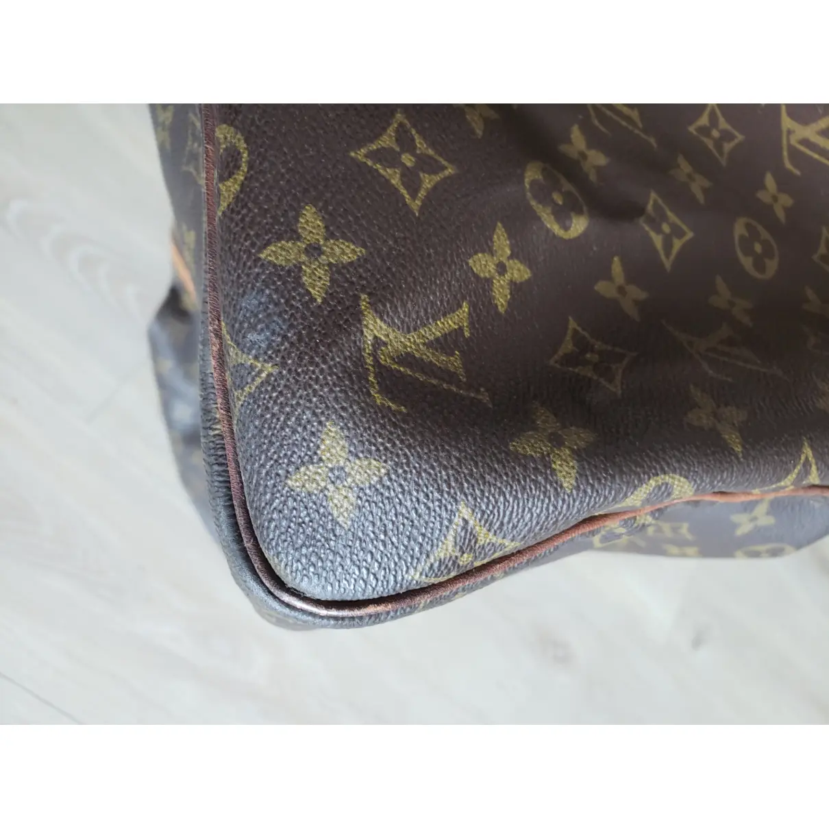 Keepall cloth travel bag Louis Vuitton - Vintage