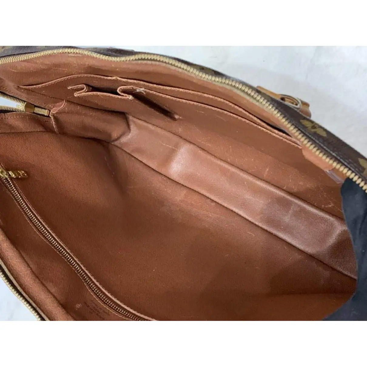 Cloth satchel Louis Vuitton - Vintage