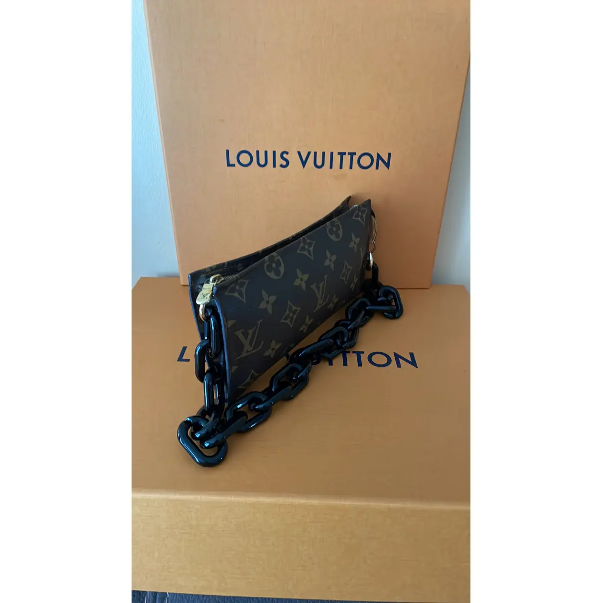 Cloth handbag Louis Vuitton