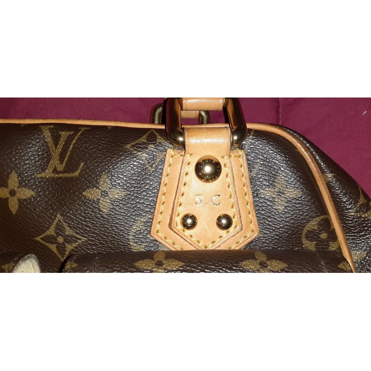 Buy Louis Vuitton Manhattan cloth handbag online
