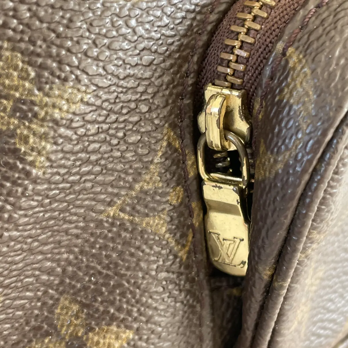 Montsouris cloth backpack Louis Vuitton - Vintage