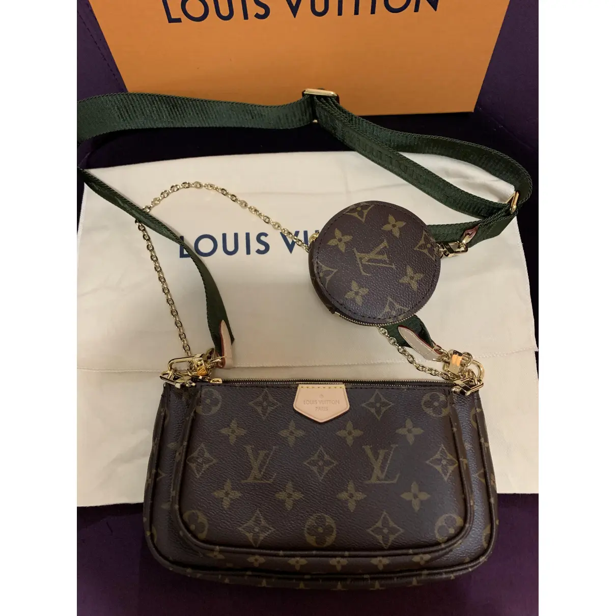 Buy Louis Vuitton Multi Pochette Accessoires cloth crossbody bag online