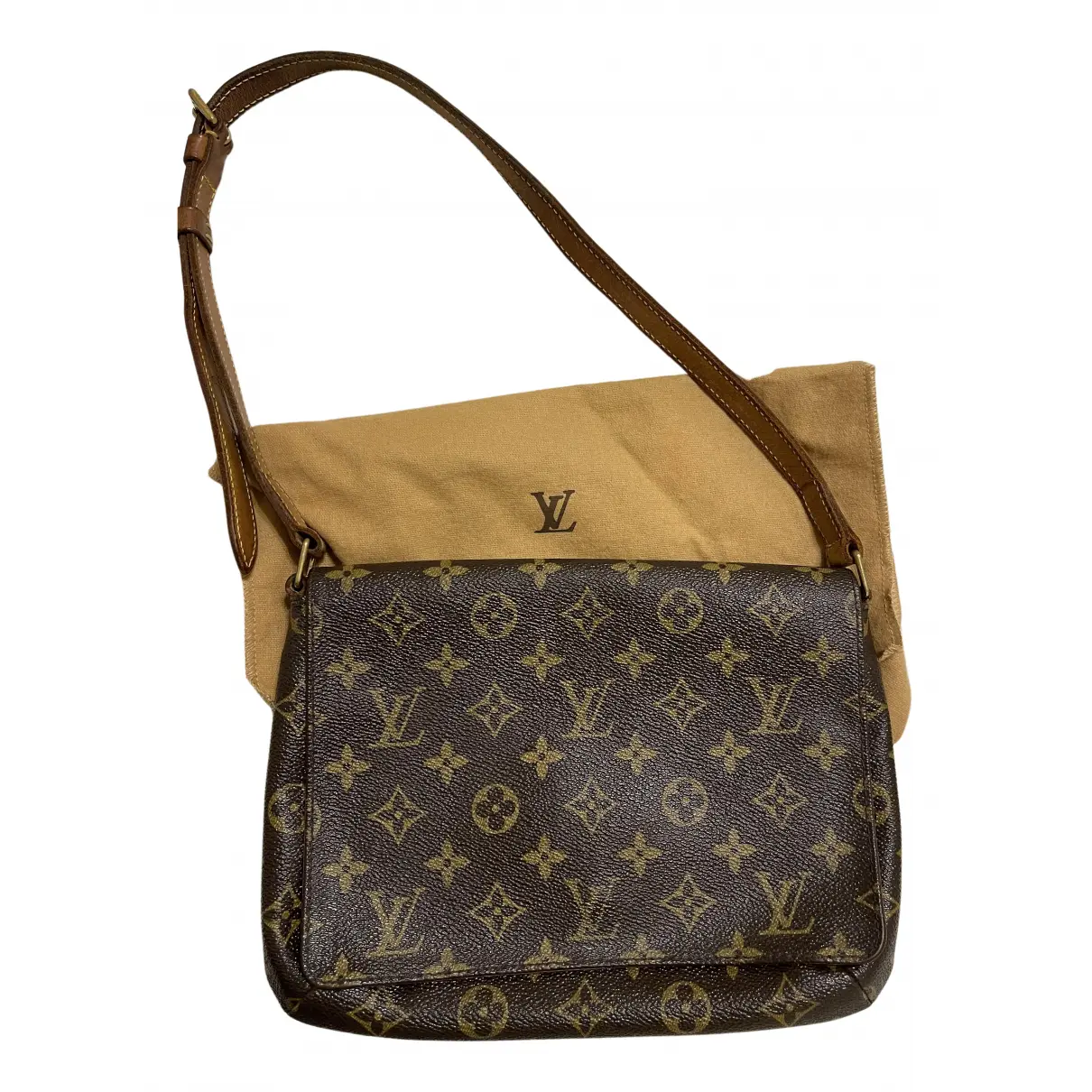 Musette Tango  cloth handbag Louis Vuitton - Vintage