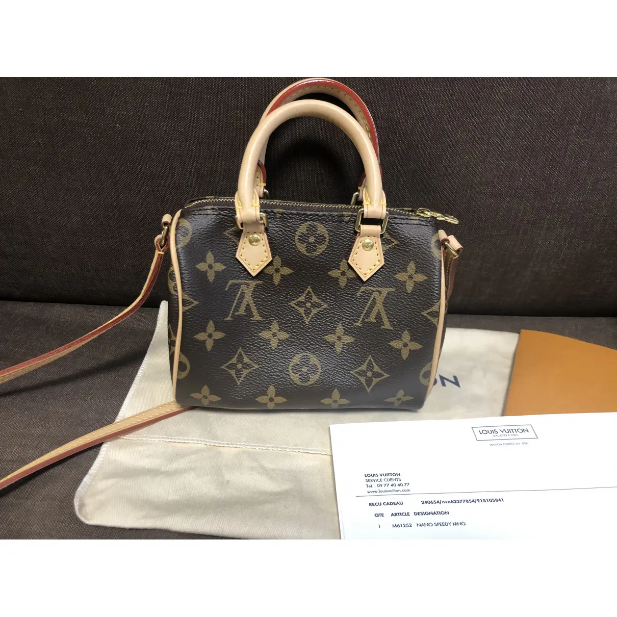 Buy Louis Vuitton Nano Speedy / Mini HL cloth crossbody bag online