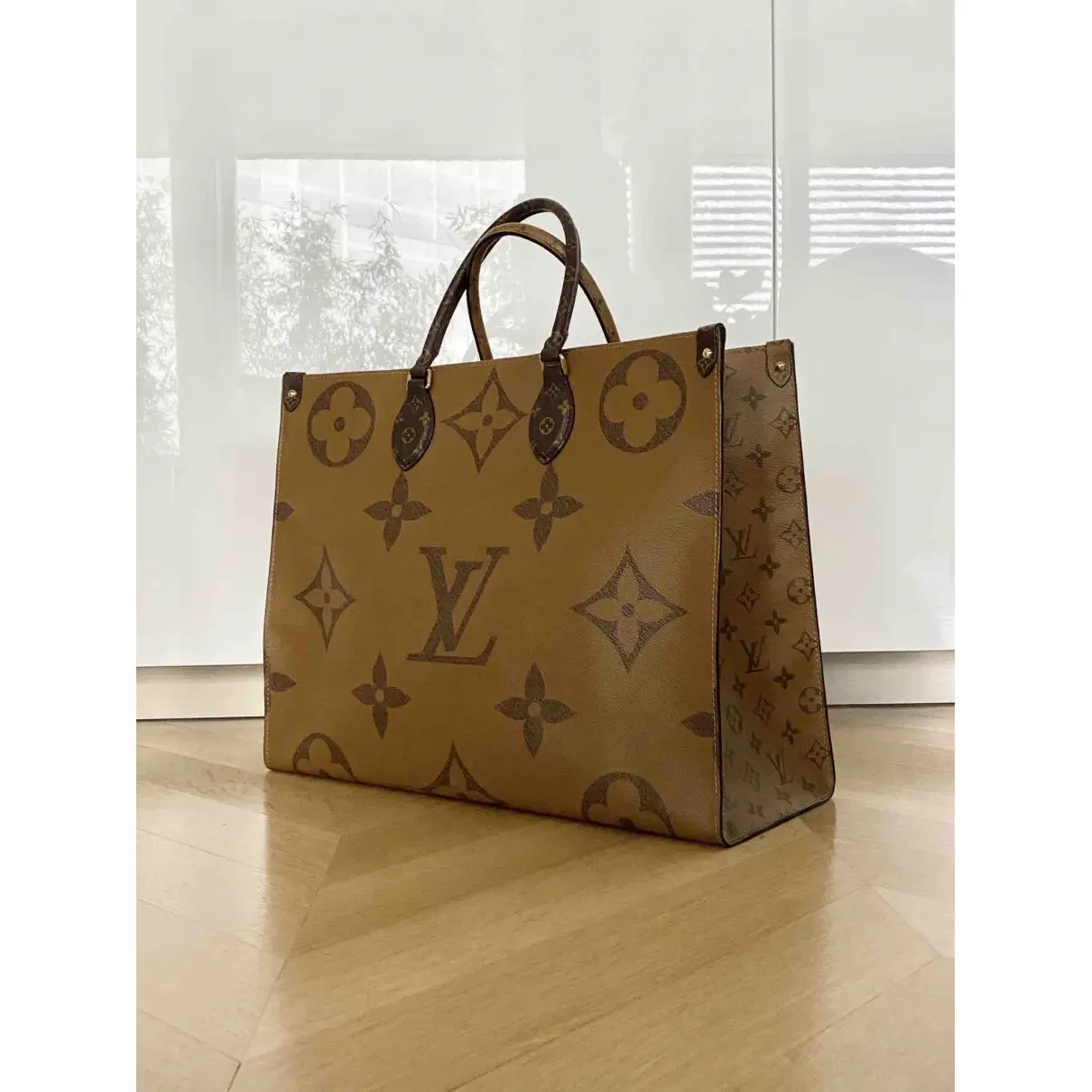 Louis Vuitton Onthego cloth tote for sale