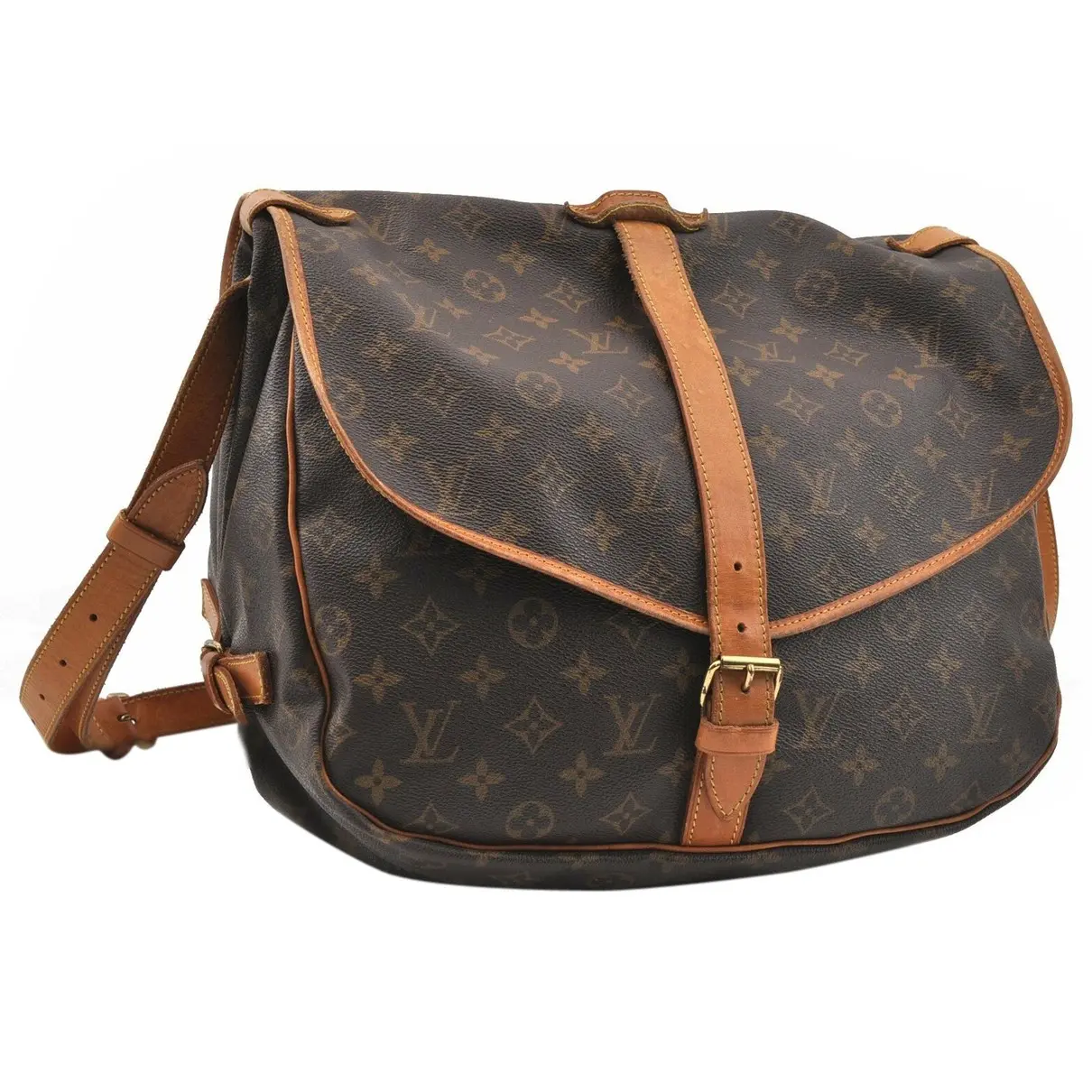 Saumur cloth handbag Louis Vuitton