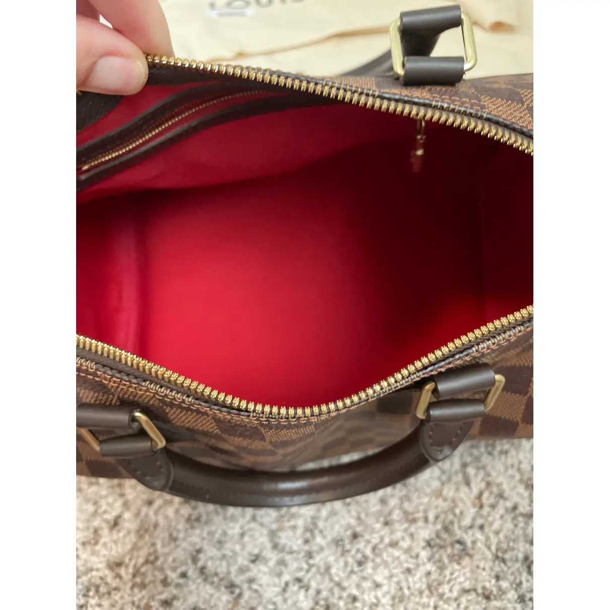 Speedy Bandoulière cloth handbag Louis Vuitton