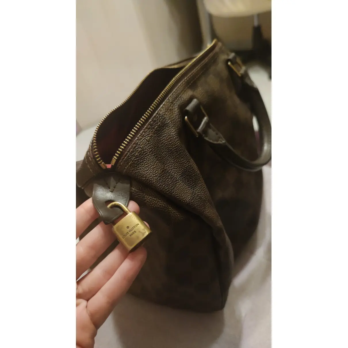 Buy Louis Vuitton Speedy cloth handbag online