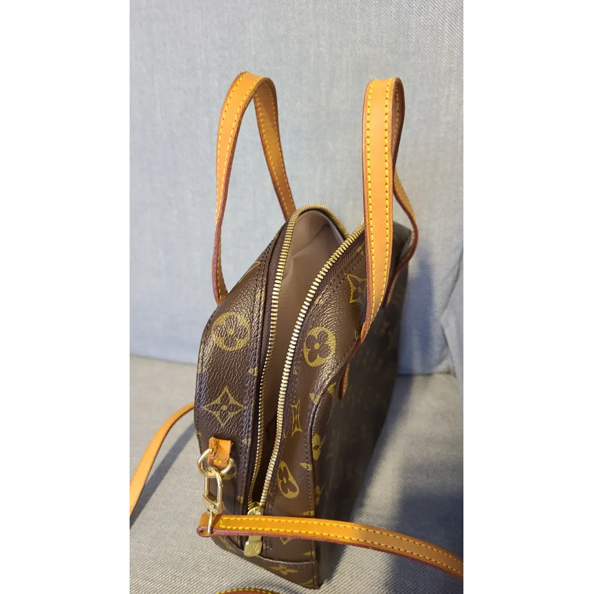 Spontini cloth handbag Louis Vuitton - Vintage