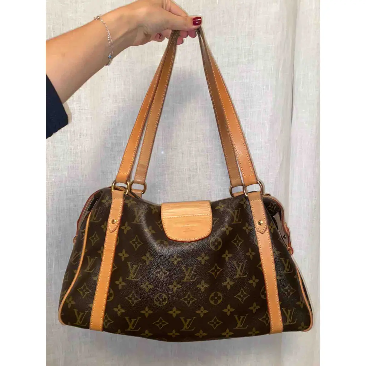 Buy Louis Vuitton Stresa cloth handbag online