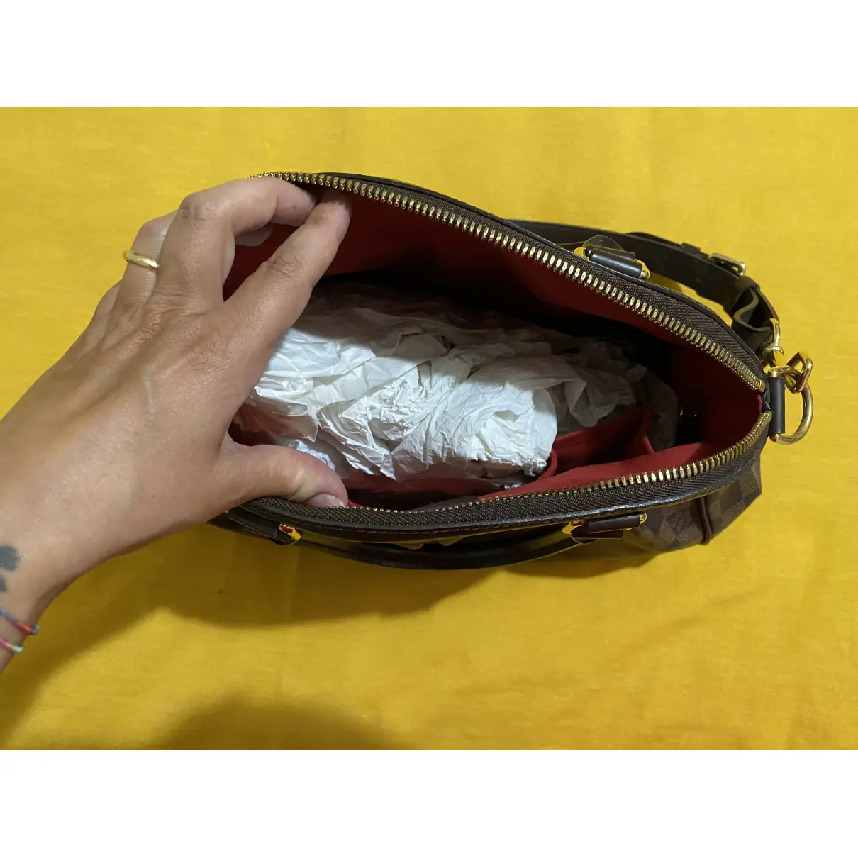 Buy Louis Vuitton Trevi cloth handbag online
