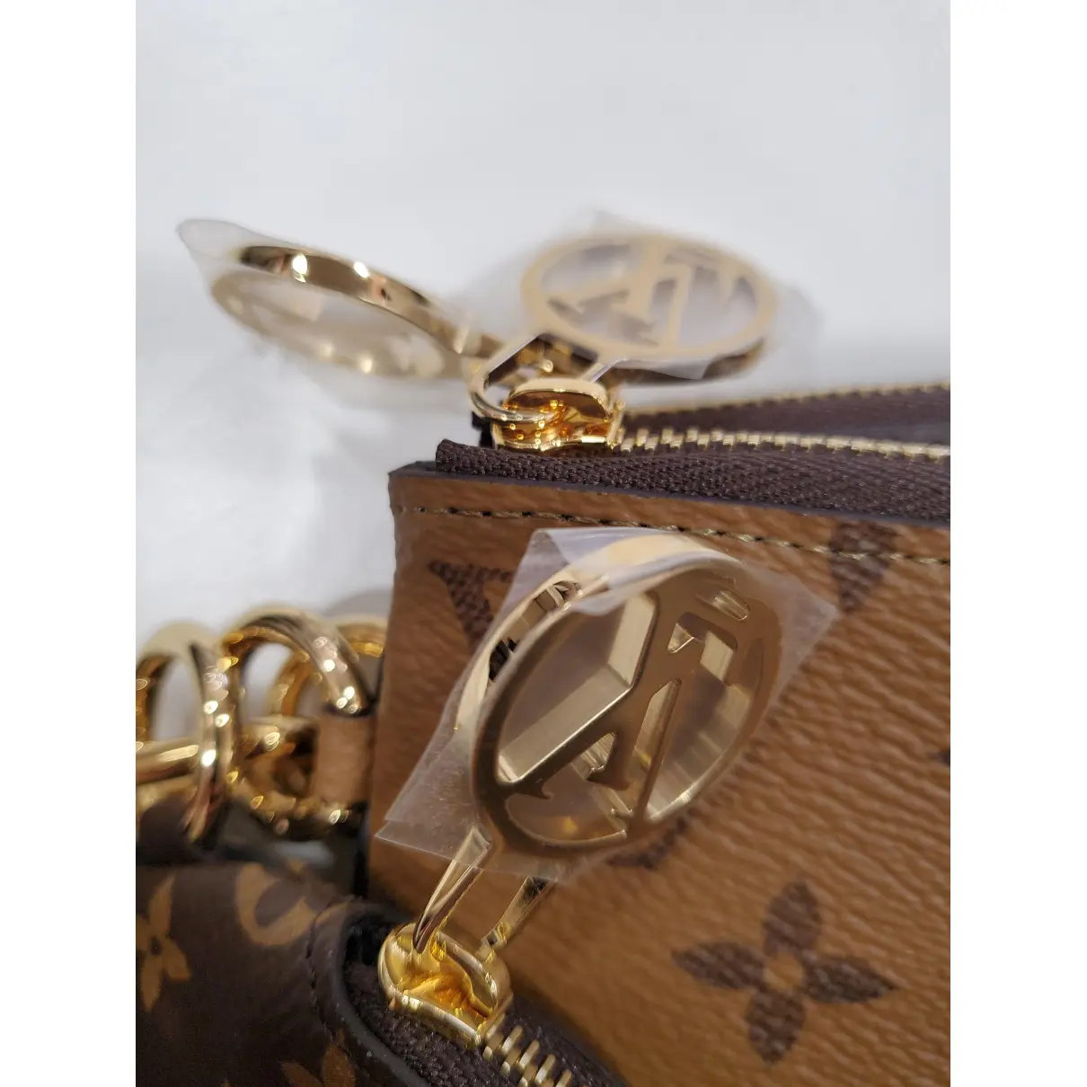 Trio pouch cloth clutch bag Louis Vuitton