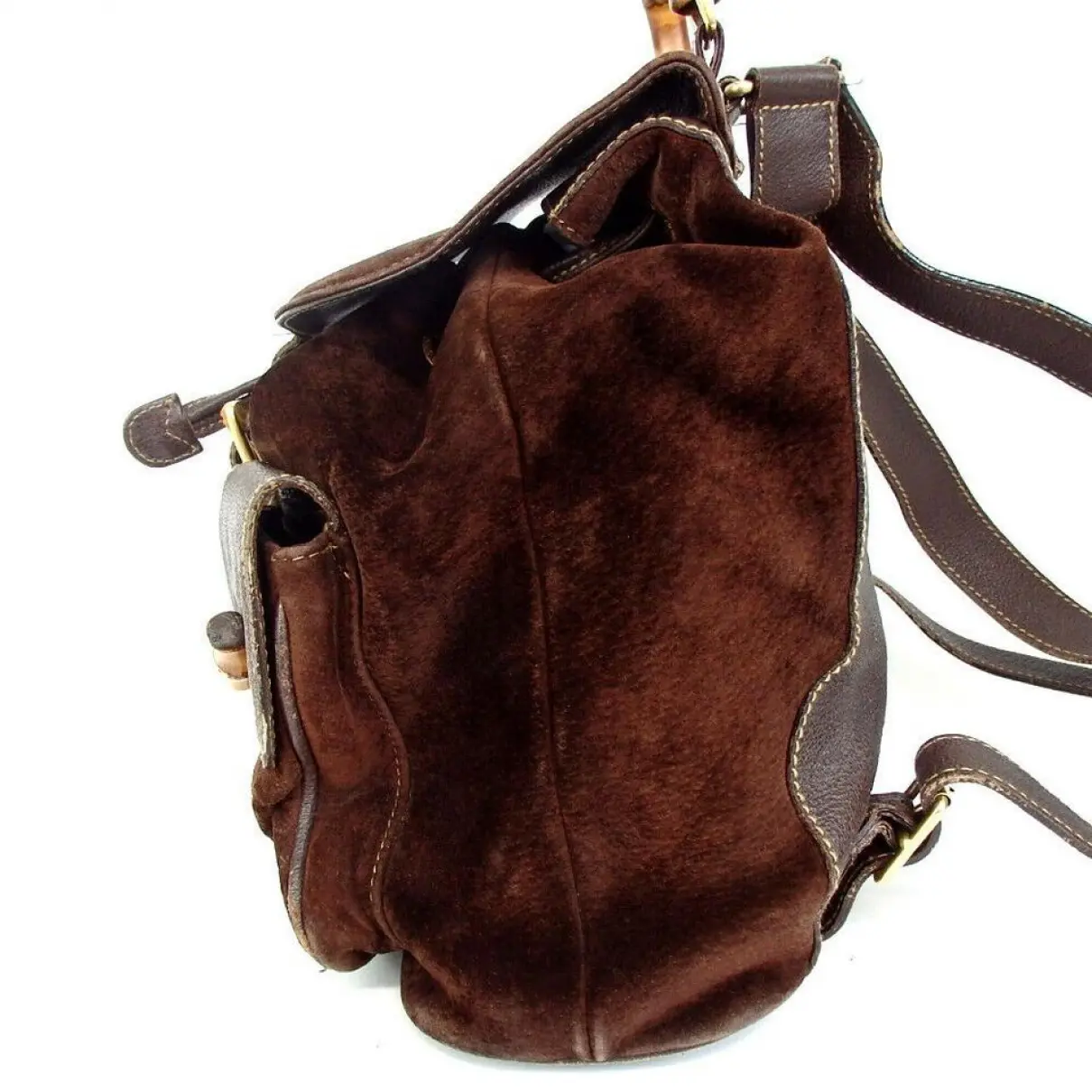 Buy Gucci Vintage Bamboo cloth backpack online - Vintage
