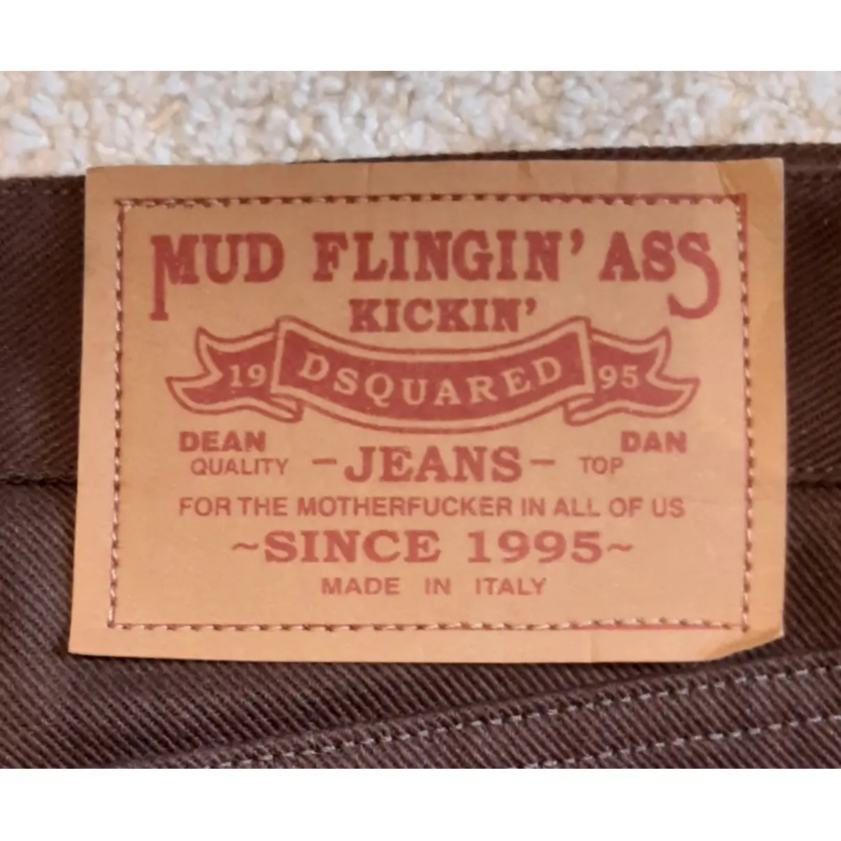 Brown Cotton Jeans Dsquared2 - Vintage