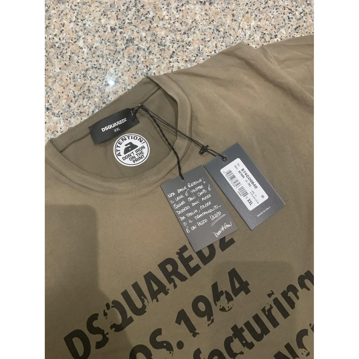 Buy Dsquared2 Brown Cotton T-shirt online