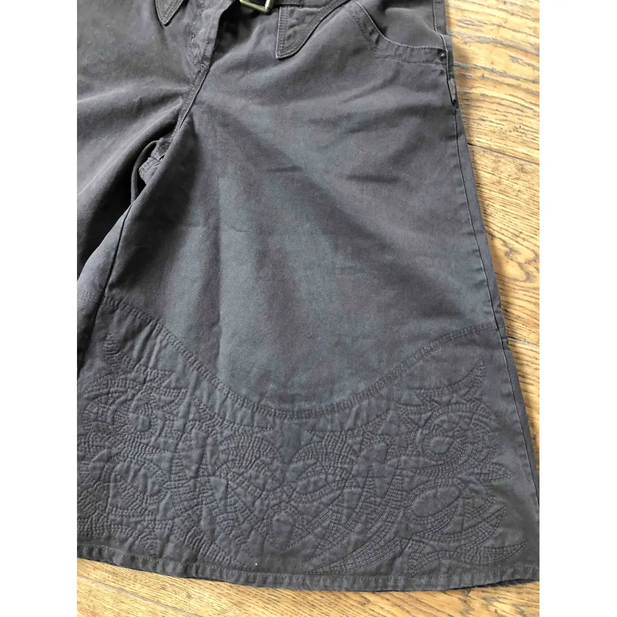 Buy Jean Paul Gaultier Brown Cotton Shorts online - Vintage