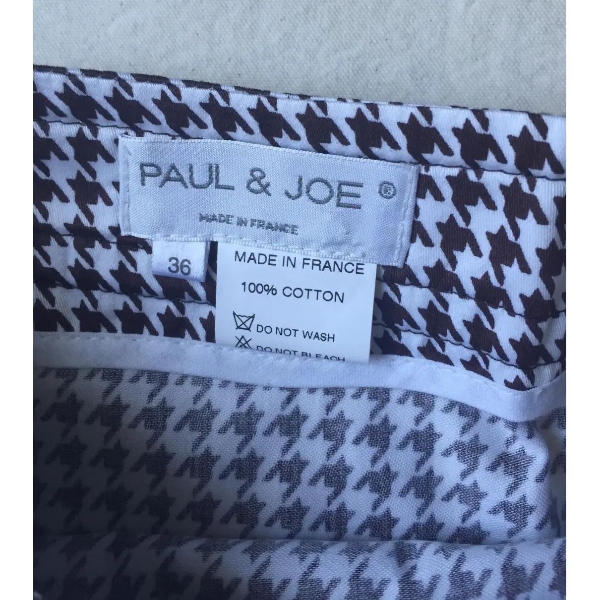 Buy Paul & Joe Brown Cotton Skirt online