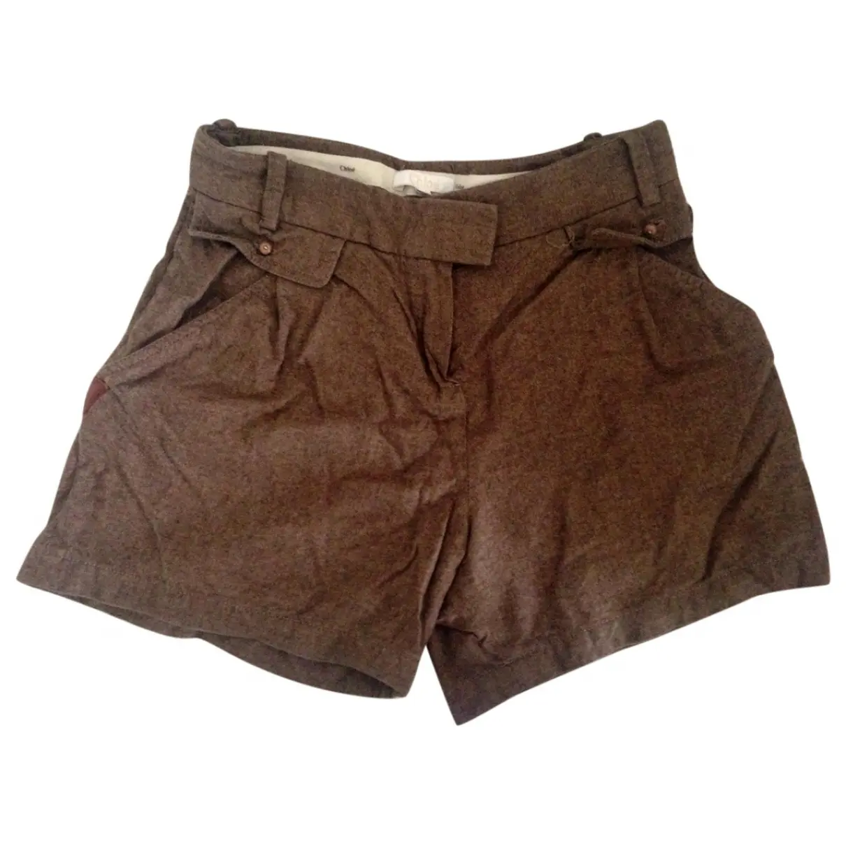 Brown Cotton Shorts Chloé
