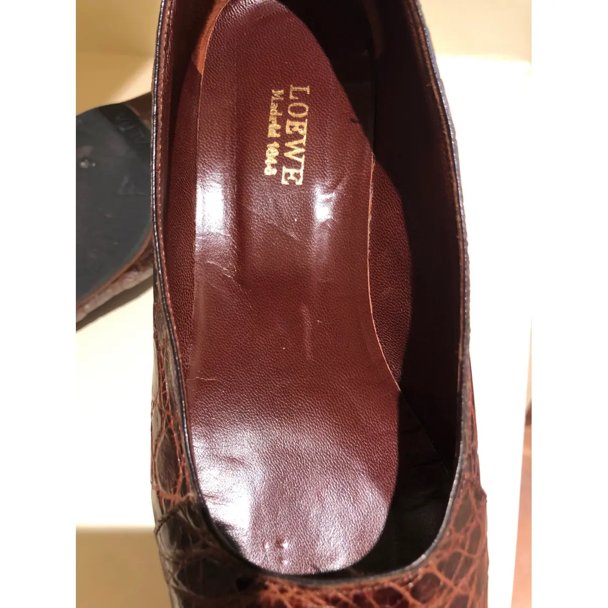 Crocodile heels Loewe - Vintage