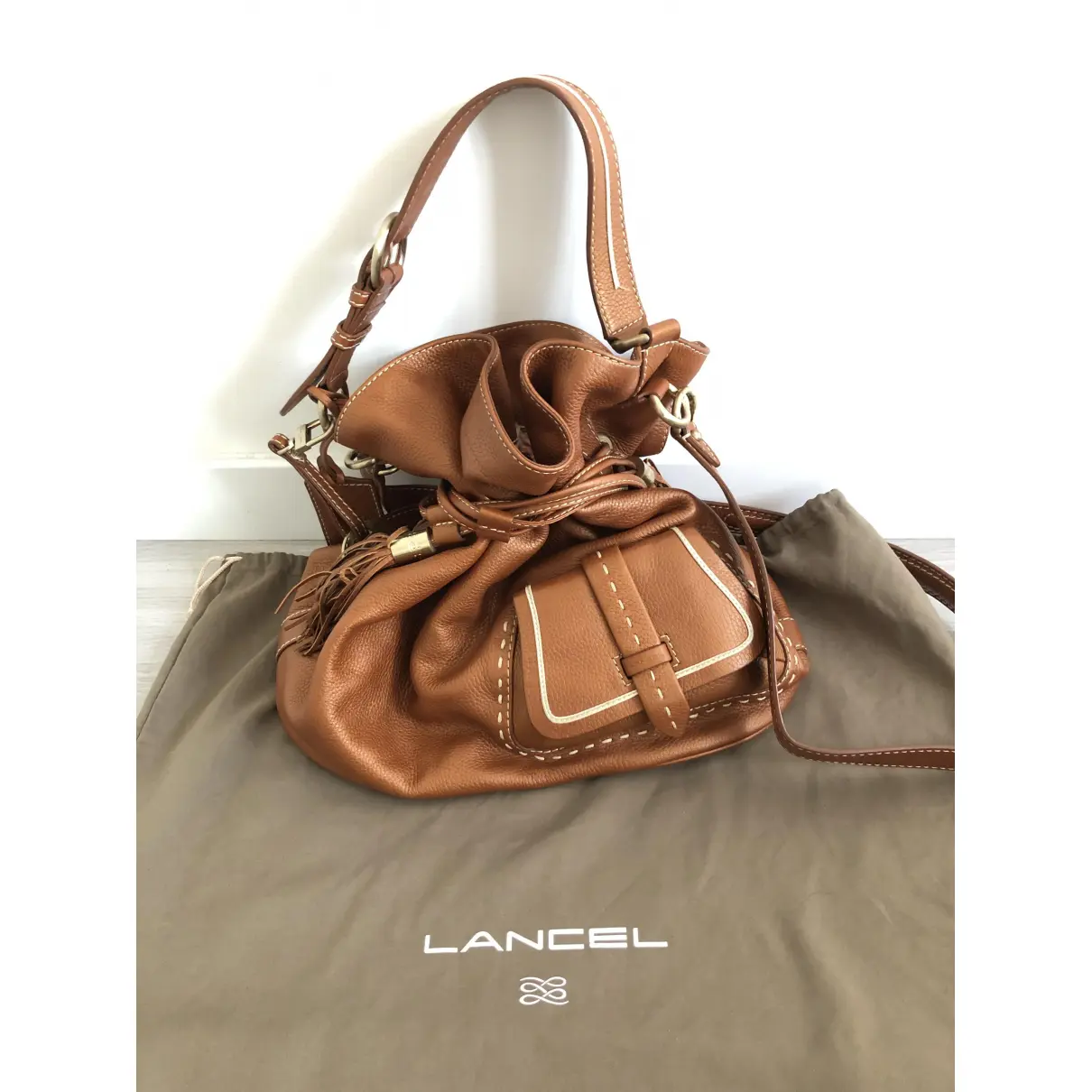 1er Flirt exotic leathers handbag Lancel