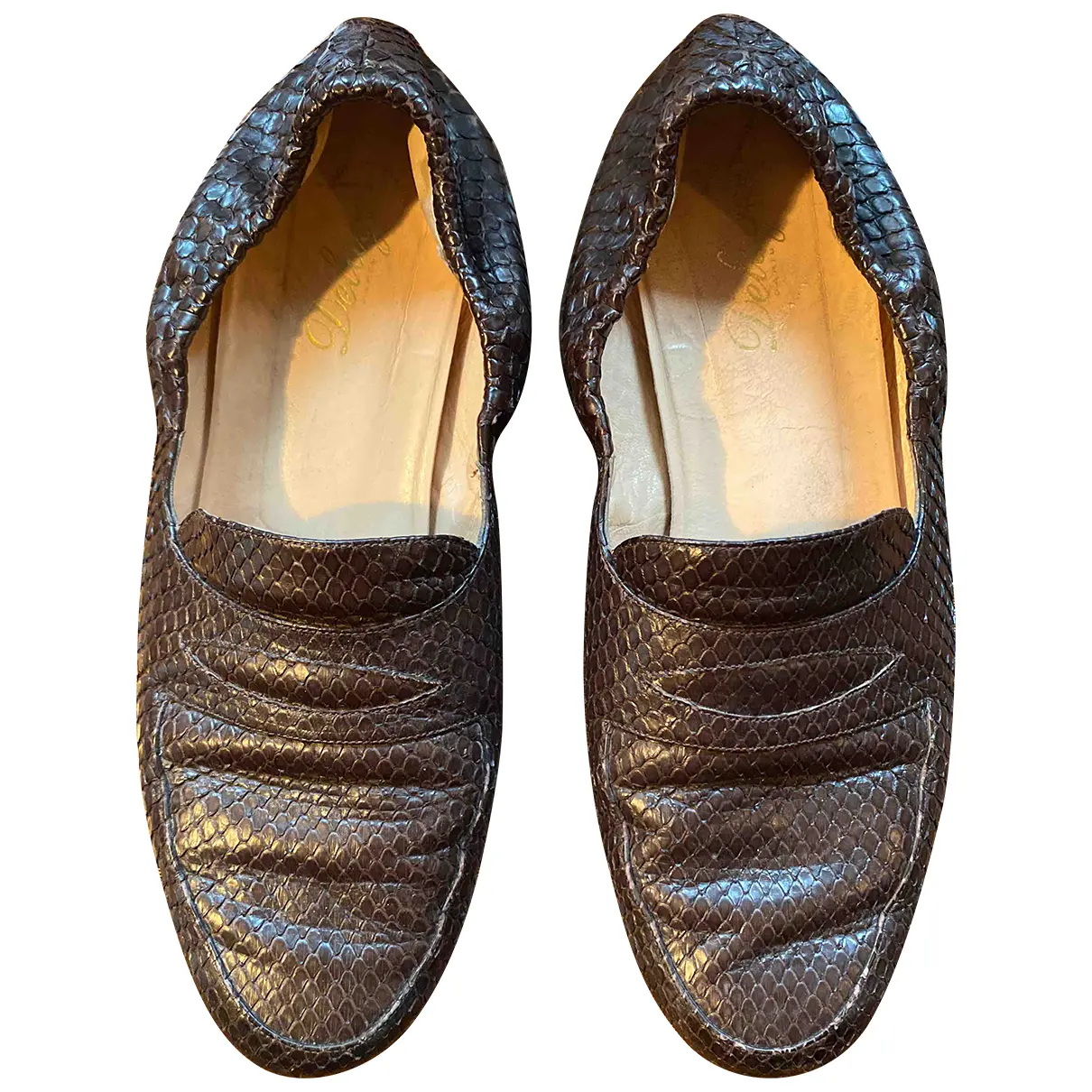 Exotic leathers flats Delage