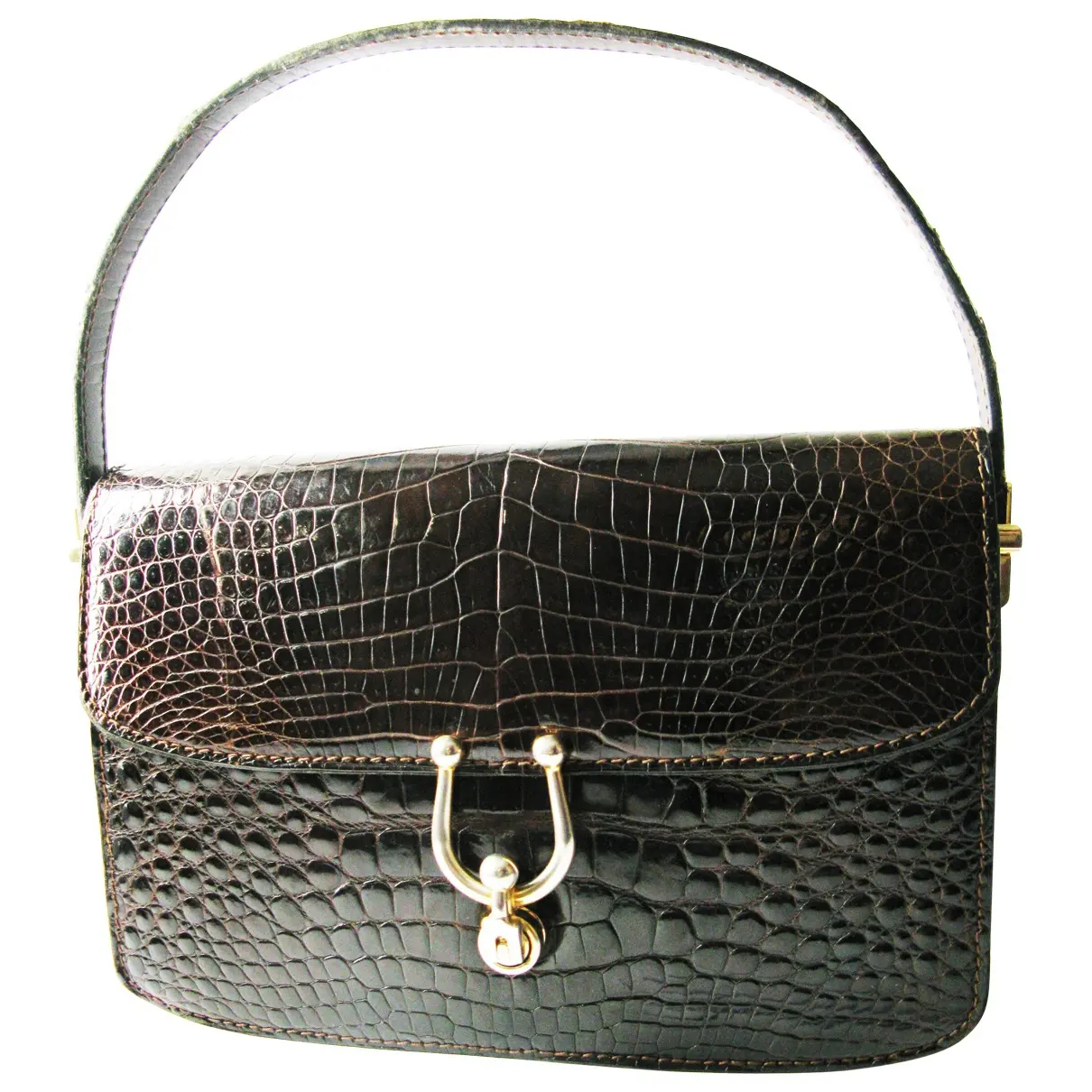 Brown Exotic leathers Handbag Autre Marque - Vintage