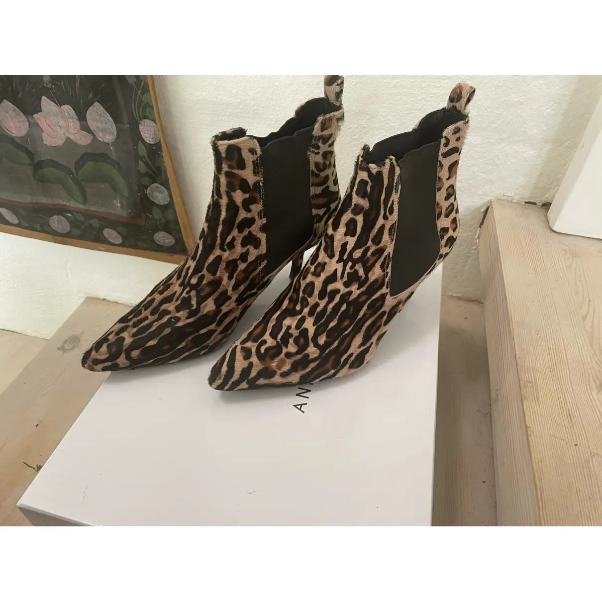 Buy Anine Bing Faux fur ankle boots online