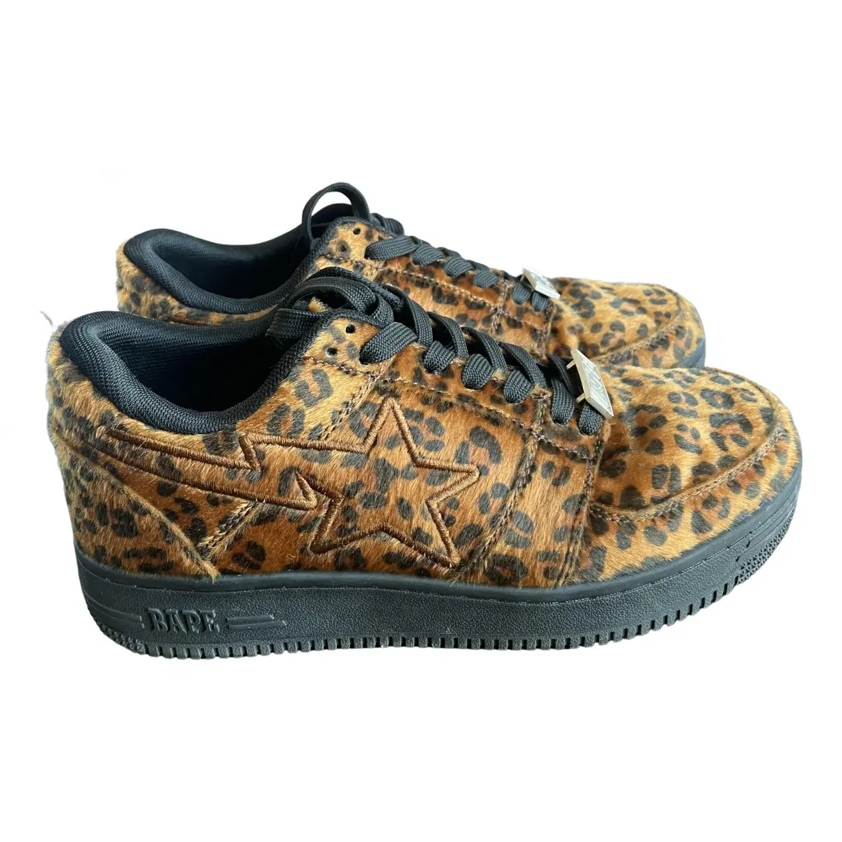 Faux fur trainers Bapy  by *A BATHING APE