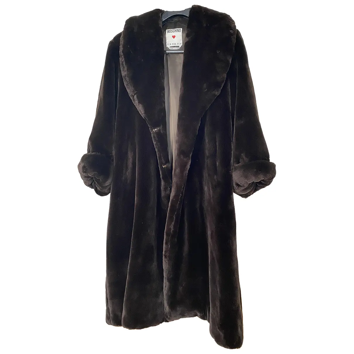 Faux fur coat Moschino - Vintage